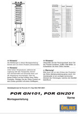 Ohlins POR GN201 Montageanleitung