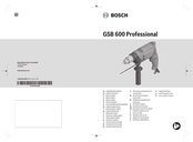Bosch GSB 600 Professional Originalbetriebsanleitung