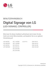 LG ACC-LTA14W2 Benutzerhandbuch