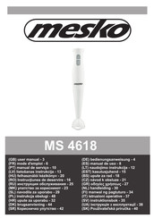 Mesko MS 4618 Bedienungsanweisung