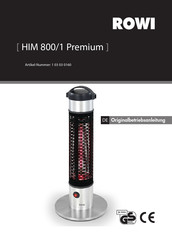 Rowi HIM 800/1 Premium Originalbetriebsanleitung
