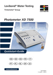 Tintometer Lovibond XD 7500 Kurzanleitung