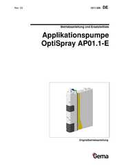 Gema OptiSpray AP01.1-E Betriebsanleitung Und Ersatzteilliste