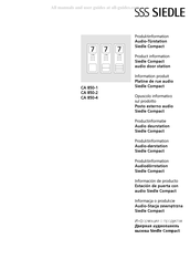 SSS Siedle Compact CA 850-2 Produktinformation