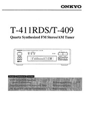 Onkyo T-411RDS/T-409 Bedienungsanleitung