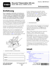Toro Recycler 20958 Bedienungsanleitung