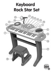 Winfun Keyboard Rock Star Set Bedienungsanleitung