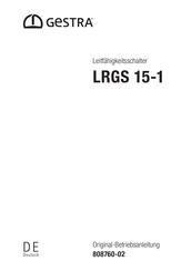 Gestra LRGS 15-1 Originalbetriebsanleitung