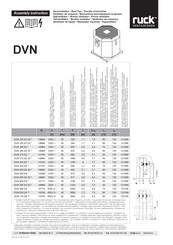 Ruck Ventilatoren DVN 400 E4 20 Montageanleitung
