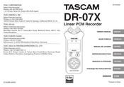 Tascam DR-07X Bedienungsanleitung