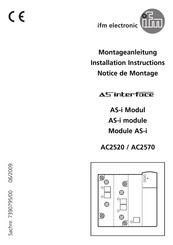 IFM Electronic AS-Interface AC2520 Montageanleitung