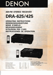 Denon DRA-425 Bedienungsanleitung