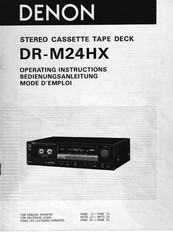 Denon DR-M24HX Bedienungsanleitung