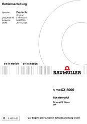 Baumuller b maXX 5600 Betriebsanleitung