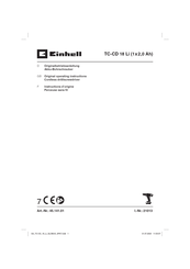 EINHELL TC-CD 18 Li Originalbetriebsanleitung