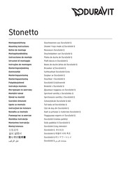 Duravit Stonetto 720218 Montageanleitung
