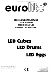 EuroLite LED Drums Bedienungsanleitung