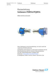 Endress+Hauser Soliwave FDR56/FQR56 Kurzanleitung