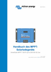 Victron energy SmartSolar MPPT 150/70 VE.Can Handbuch