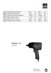 Schneider Airsystems SGS 850 - 1/2 Original Bedienungsanleitung