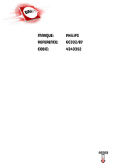 Philips GC330 Serie Benutzerhandbuch