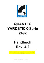 Quantec YARDSTICK 249 Serie Handbuch
