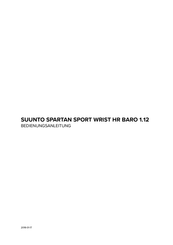 Suunto HR BARO 1.12 Bedienungsanleitung