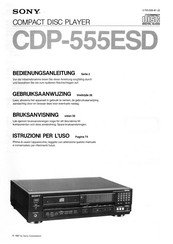 Sony CDP-555ESD Bedienungsanleitung