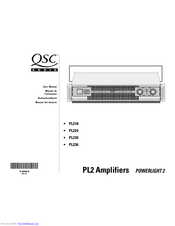 QSC Audio POWERLIGHT 2 PL224 Bedienhandbuch