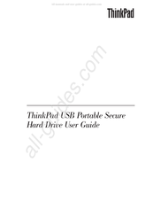 Lenovo ThinkPad USB Portable Secure Hard Drive Handbuch