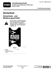 Toro Workman HDX-Auto Installationsanweisungen