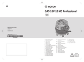 Bosch GAS 18V-12 MC Professional Originalbetriebsanleitung