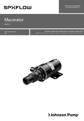 SPX Flow Johnson Pump TA3P-10 Bedienungsanleitung