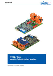 SBC PCD2.F2 Serie Handbuch