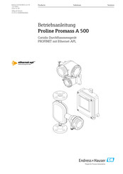 Endress+Hauser Proline Promass A 500 Betriebsanleitung