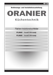 Oranier FLI680 hoodCON-ready Bedienungs- Und Installationsanleitung