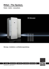Rittal VX SK 3201820 Montage-, Installations- Und Bedienungsanleitung