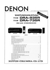 Denon DRA-935R Wartungsanleitung