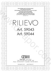 Gessi RILIEVO 59043 Bedienungsanleitung