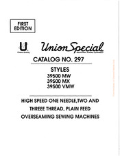 Union Special STYLES 39500 MW Bedienungsanleitung