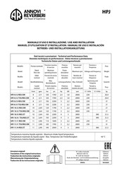 Annovi Reverberi HPJ 11.11 REG EM Installationsanleitung