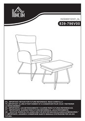 HOMCOM 839-796V00 Bedienungsanleitung