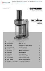 SEVERIN Mr.Twister KM 3920 Gebrauchsanweisung