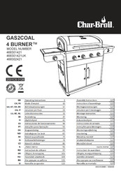Char-Broil GAS2COAL 4 BURNER 468301421 Bedienungsanleitung