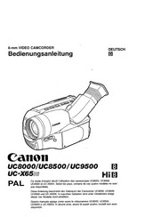 Canon UC8000 Bedienungsanleitung