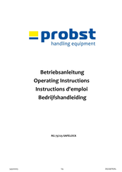 probst RG-75/125-SAFELOCK Betriebsanleitung