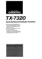Onkyo TX-7320 Bedienungsanleitung