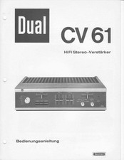 Dual CV 61 Bedienungsanleitung