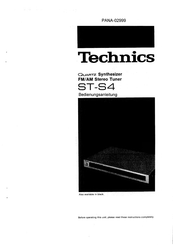 Technics ST-S4 Bedienungsanleitung