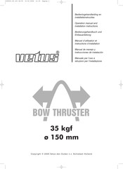 Vetus BOW THRUSTER 2312 Bedienungshandbuch Und Einbauanleitung